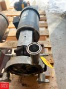 (2) Centrifugal Pumps, (1) 3 HP 3,490 RPM Motor and 2" Partial S/S Head, Clamp-Type