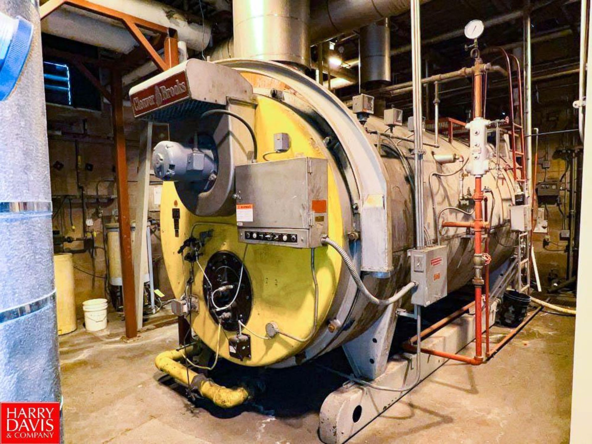 Cleaver Brooks Natural Gas 375 HP 1,50S PSI Packaged Boiler, Model: CB-700-300, S/N: S-54074