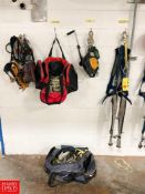 Assorted Fall Protection, Including: Harnesses and Helmets - Rigging Fee: $50