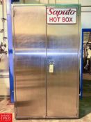 S/S Cabinet, Dimensions = 56" Width x 8' Height x 34" Depth - Rigging Fee: $325