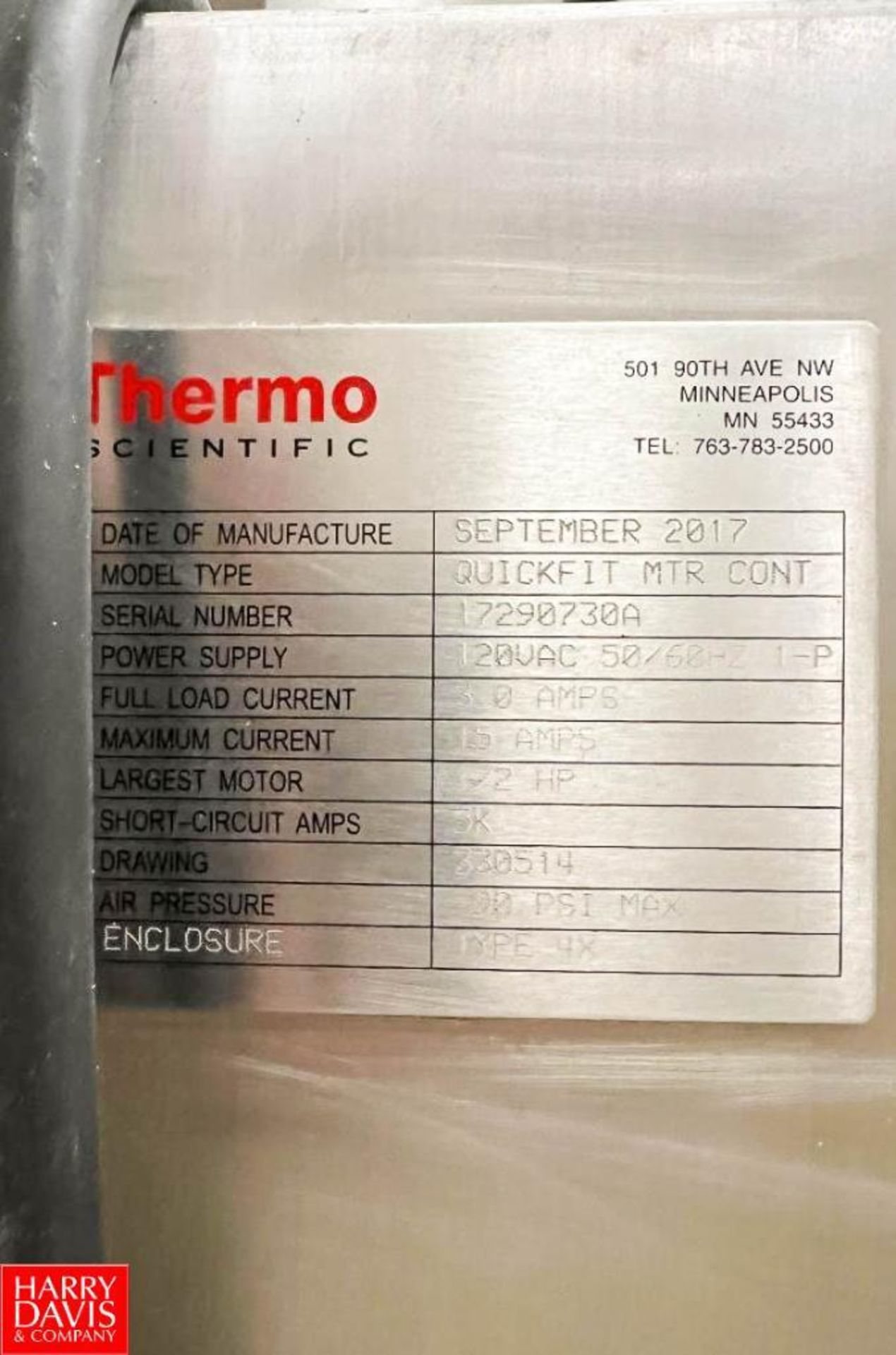 2017 ThermoScientific S/S Metal Detector, Model: Sentinel 5000, S/N: 18180067S with 27.5" x 10.5" - Image 3 of 3