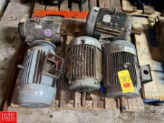 (5) Assorted Motors, up to 15 HP - Rigging Fee: $75