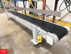 Mobile Power Belt Conveyor for Filled Bag with Drive, Dimensions = 12' x 1' - Rigging Fee: $75