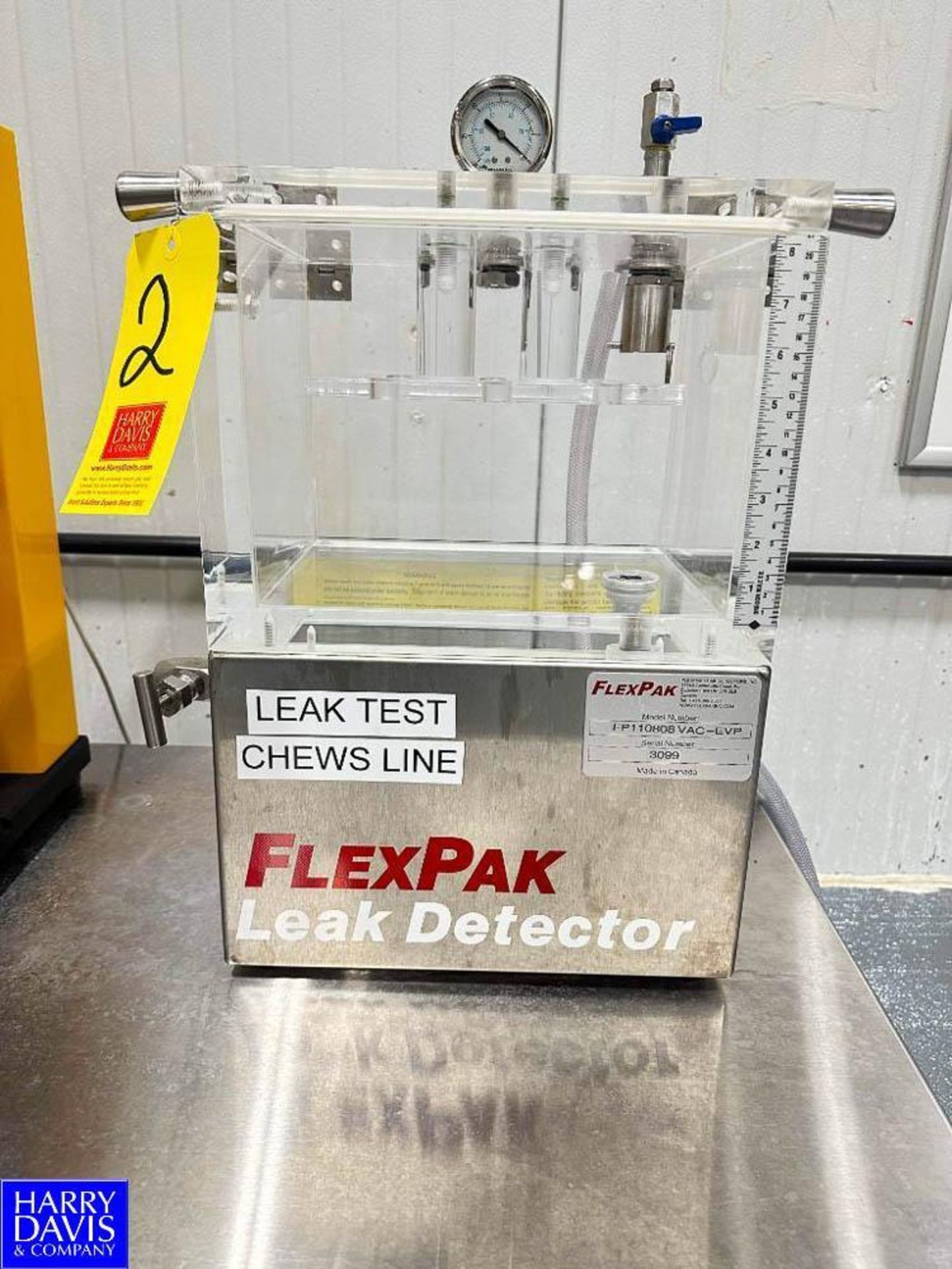 Flexpak Leak Detector, Model: FP110808 VAC-EVP, S/N: 3099 (Subject to BULK BID) - Rigging Fee: $150