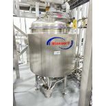 Winkworth 150 Gallon S/S Jacketed Dome-Top Mix Tank, Model: PV500, S/N: 18003, with Agitator (Subjec