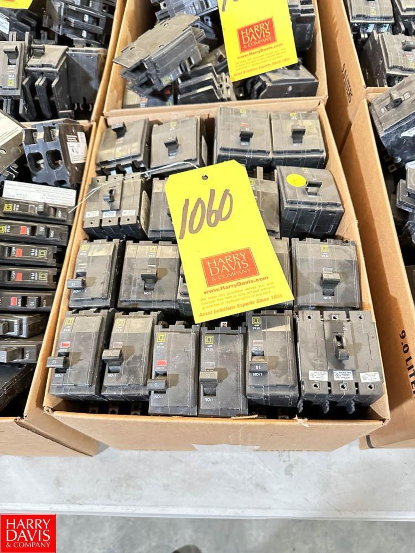 (288) Assorted Square D Circuit Breakers