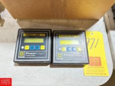 (2) Square D PowerLogic Power Meters