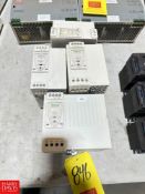 (4) Schneider Modicon ABL8-RPS24100 and Phaseo ABL8-RPM24200 Power Supplies