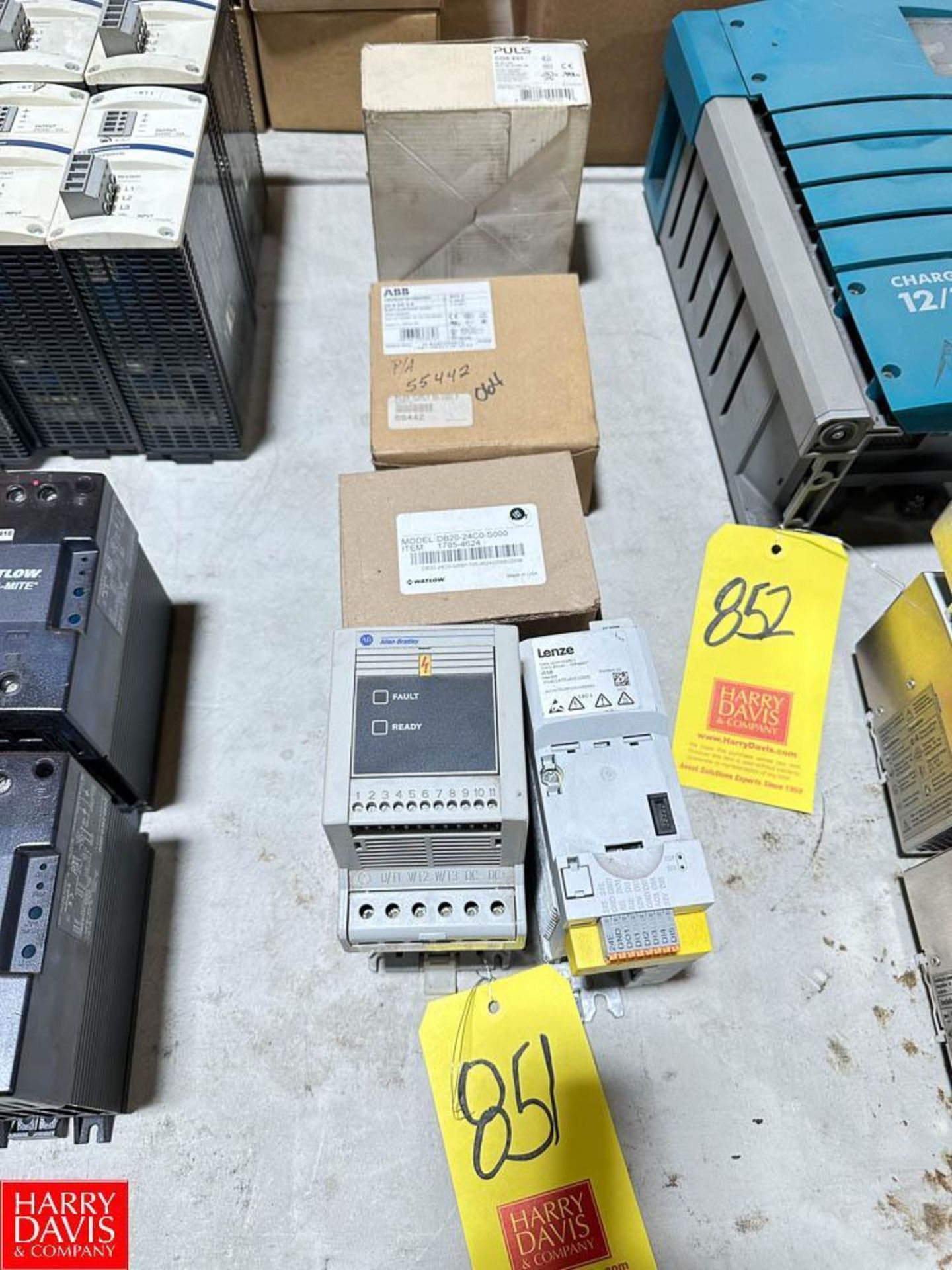 (5) Allen-Bradley, Lenz-O, and Walton Contactors and Power supplies