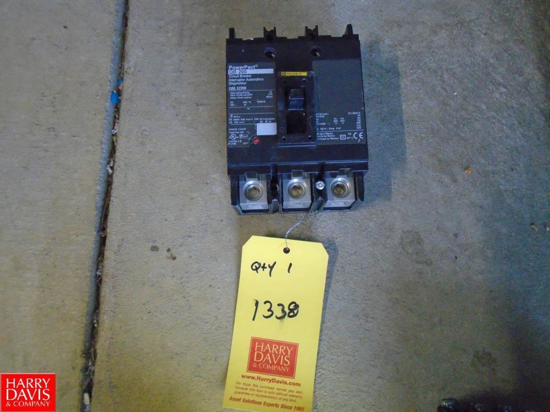 QB200 2 Pole 200 Amp (Location: Decatur, IL)