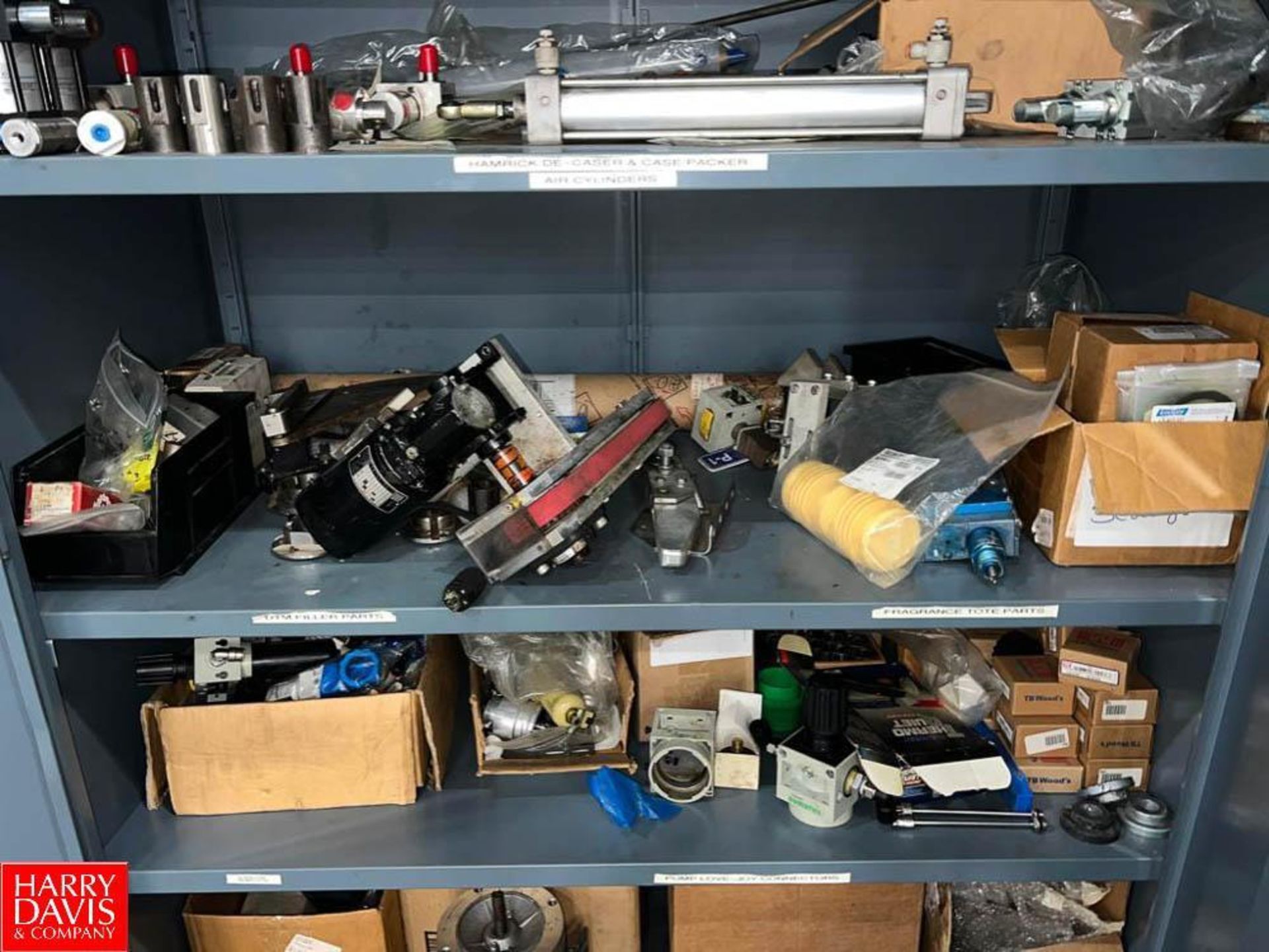 Assorted Parts, Including: Cylinders, Filler Parts, Sleeves, Motor and Global Industrial Cabinet, Di - Image 2 of 4