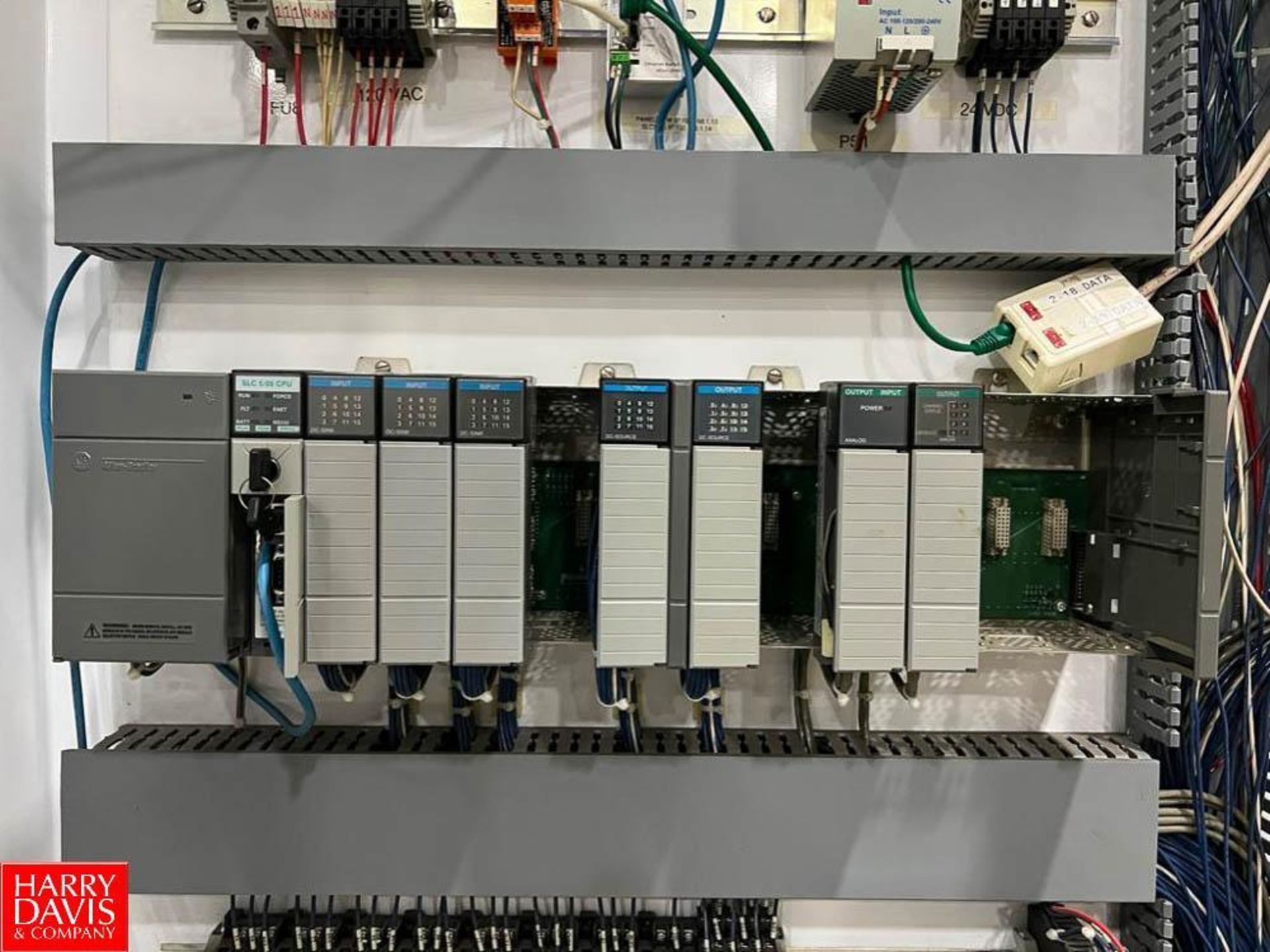 Allen-Bradley SLC 5/05 CPU with (7) I/O Cards, Powerflex 40 and (2) 4 Variable-Frequency Drives, Pow