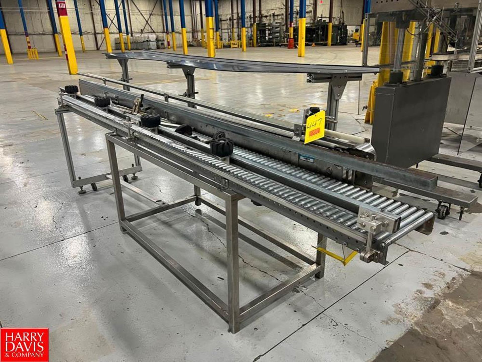 Product and Roller Conveyor Sections with Drive and Controls, Dimensions = 10' x 3.5" and 10' x 10"