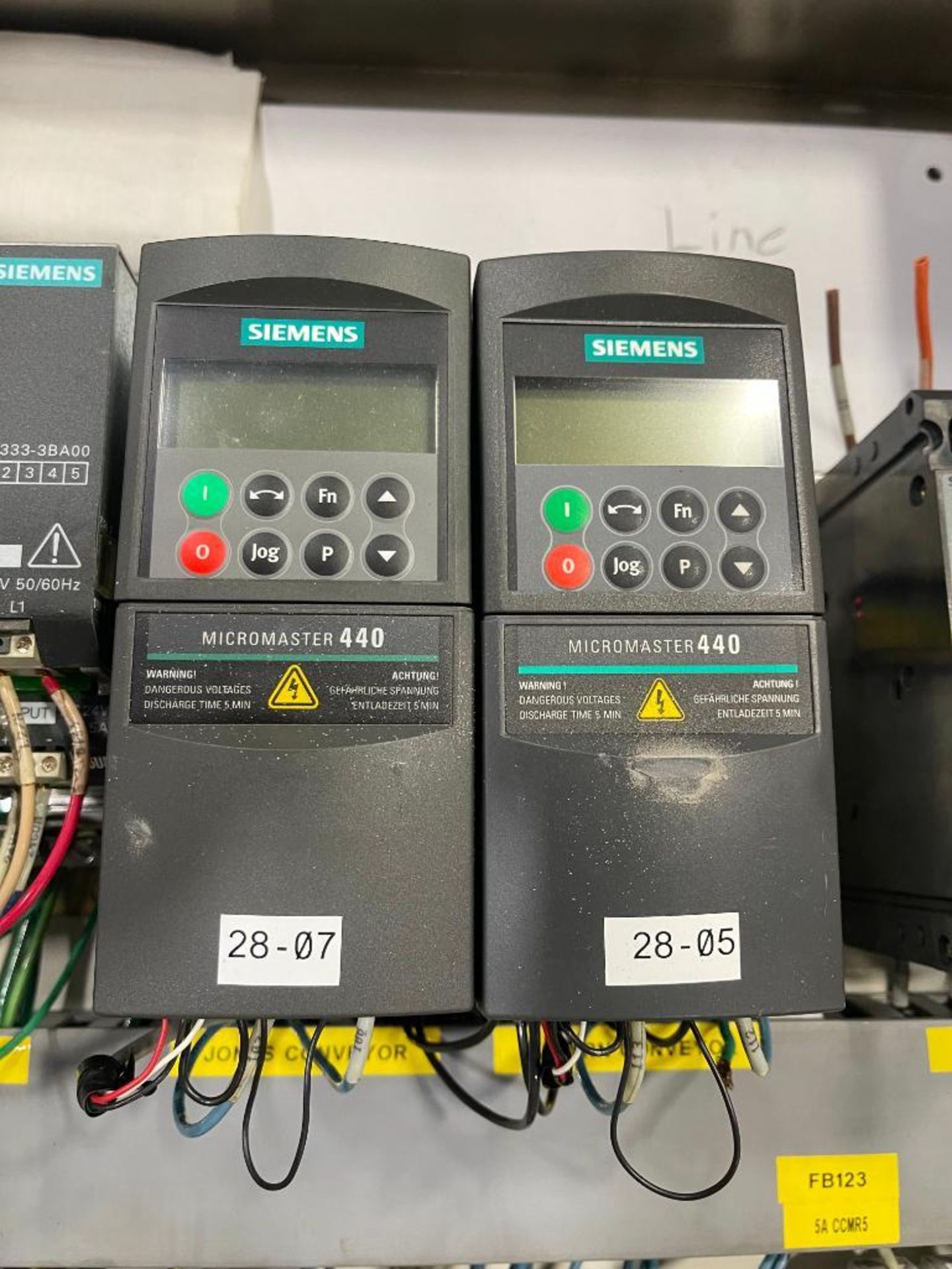 (2) Siemens Micromaster 440 Variable-Frequency Drives, Power Supply, Contactors, Transformer and S/S