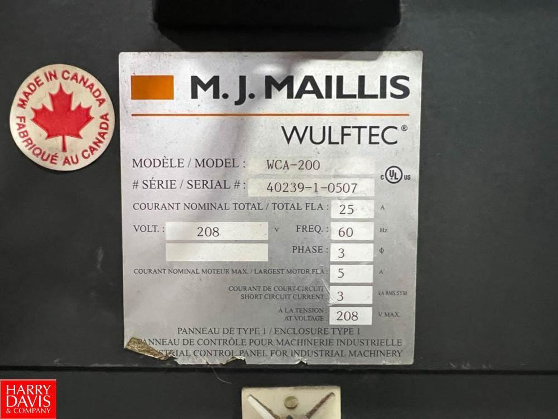 Wulftec Pallet Wrapper, Model: WCA-200, S/N: 40239-1-0507 with Allen-Bradley PanelView Plus 600 Touc - Image 6 of 8