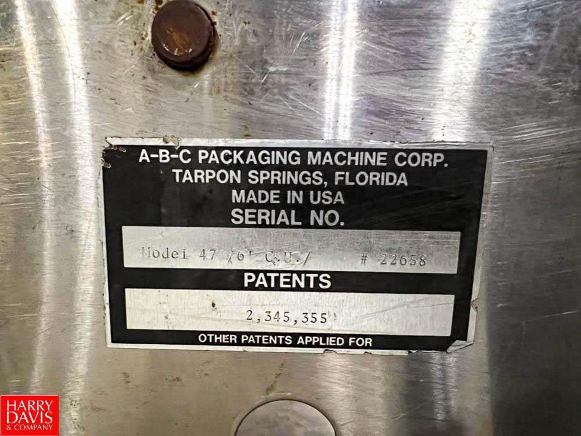 ABC Case Sealer, Model: 47/6, S/N: 22658 with Allen-Bradley PanelView 550 HMI and Nordson Hot Glue M - Image 2 of 3