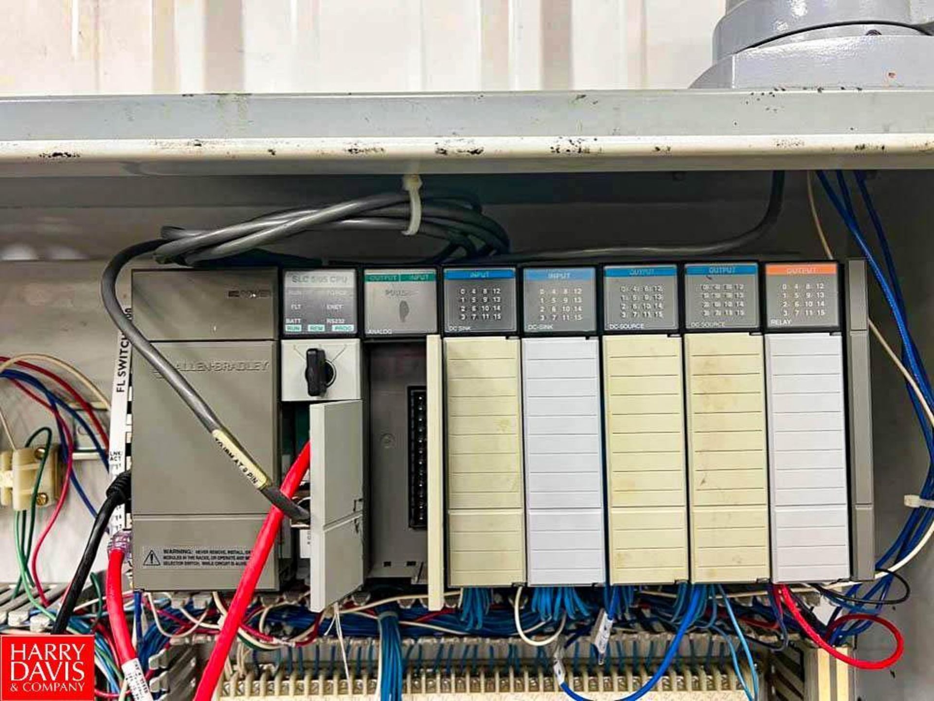 Pro-Face Touch Screen HMI with Allen-Bradley SLC 5/05 CPU with (6) I/O Cards and Enclosure - Rigging