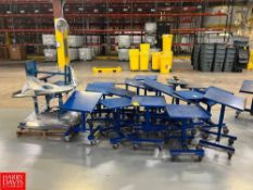 Global Industrial Mobile Desks with Adjustable Height and Tilt, Dimensions = 22" x 21" - Rigging Fee