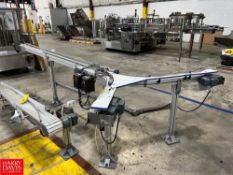 S/S Framed Y-Shaped Conveyor with (2) Drives and (2) Genesis Controls, Dimensions = 10' x 3.25" (Str