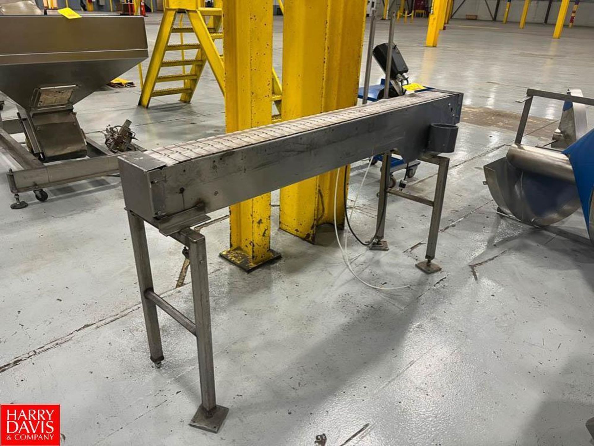 Label-Aire S/S Framed Conveyor with Drive NE Controls, Dimensions = 64" x 6" - Rigging Fee: $100