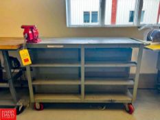 Work Cart with Wilton Bench Vice, Dimensions = 52" x 2' - Rigging Fee: $150