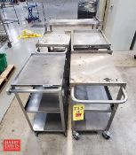 S/S Rolling Carts with Shelves - Rigging Fee: $100