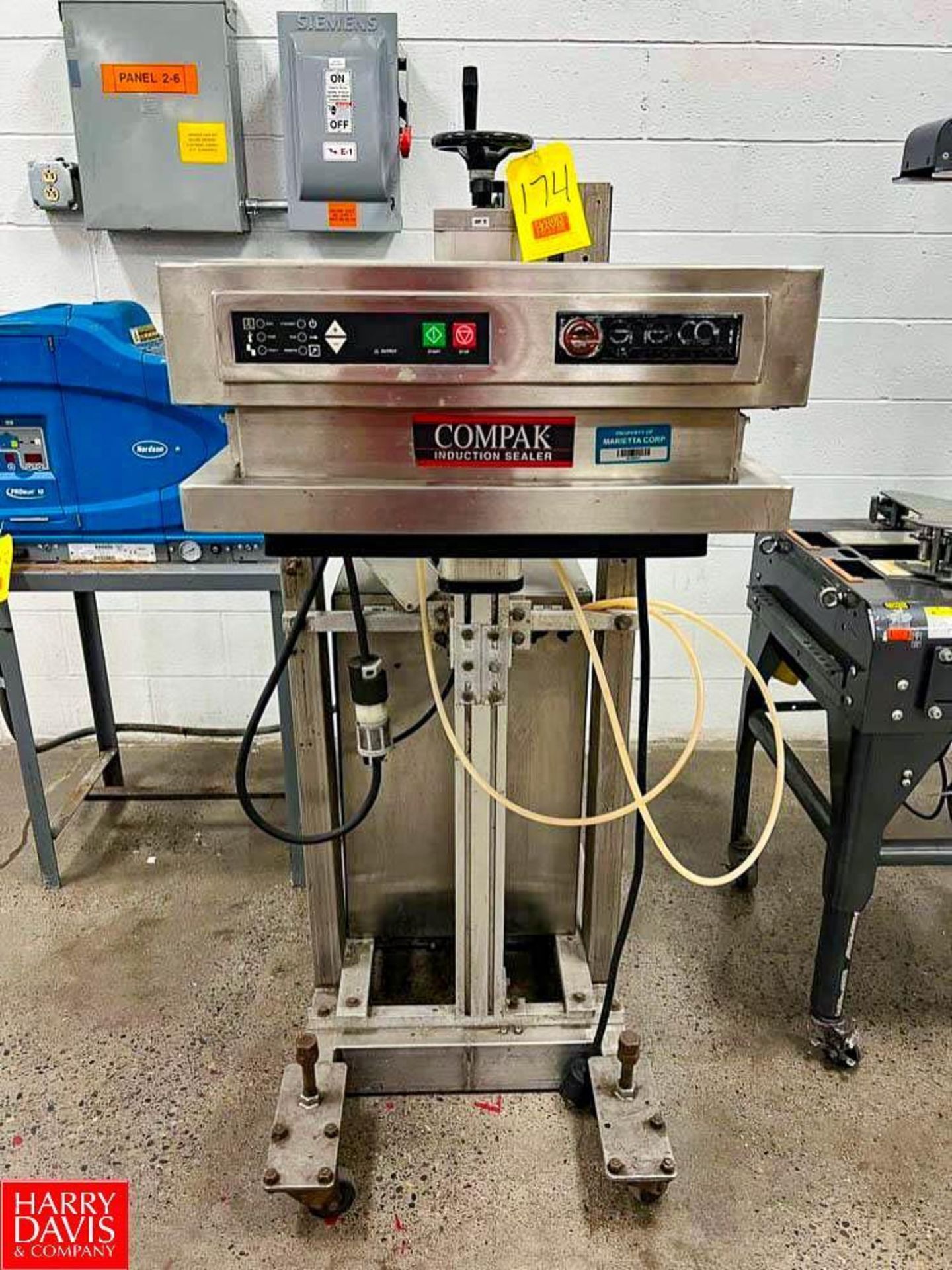 Compak Mobile S/S Induction Sealer with Enercon Heater - Rigging Fee: $150