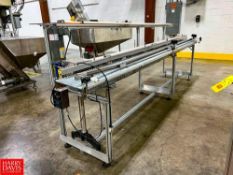 Plastic Chain and Roller Conveyors with Drives and Controls, Dimensions = 12' x 4.5" and 12' x 10" -