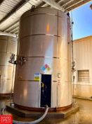 DCI 10,000 Gallon Jacketed S/S Silo, S/N: JS3645A - Rigging Fee: $7,500