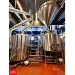 BULK BID: 2016 JVNW Complete Brewery System: 2016 JVNW 20 Barrel 2 Vessel Automatic Direct Fire Brew