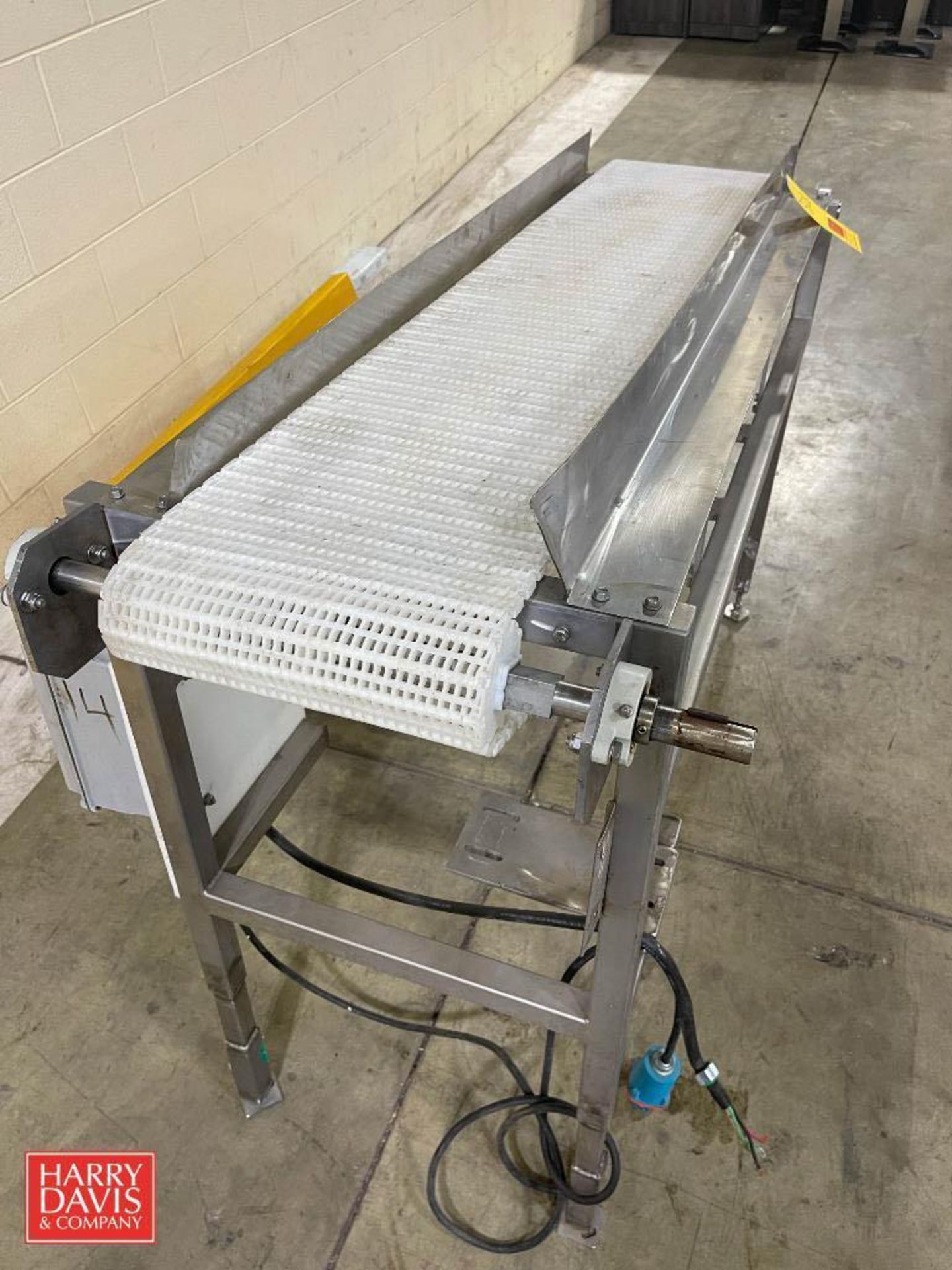 S/S Frame Conveyor with Belt and S/S Drive, 8' Length x 18" Width (Location: Denver, CO) - Image 4 of 4