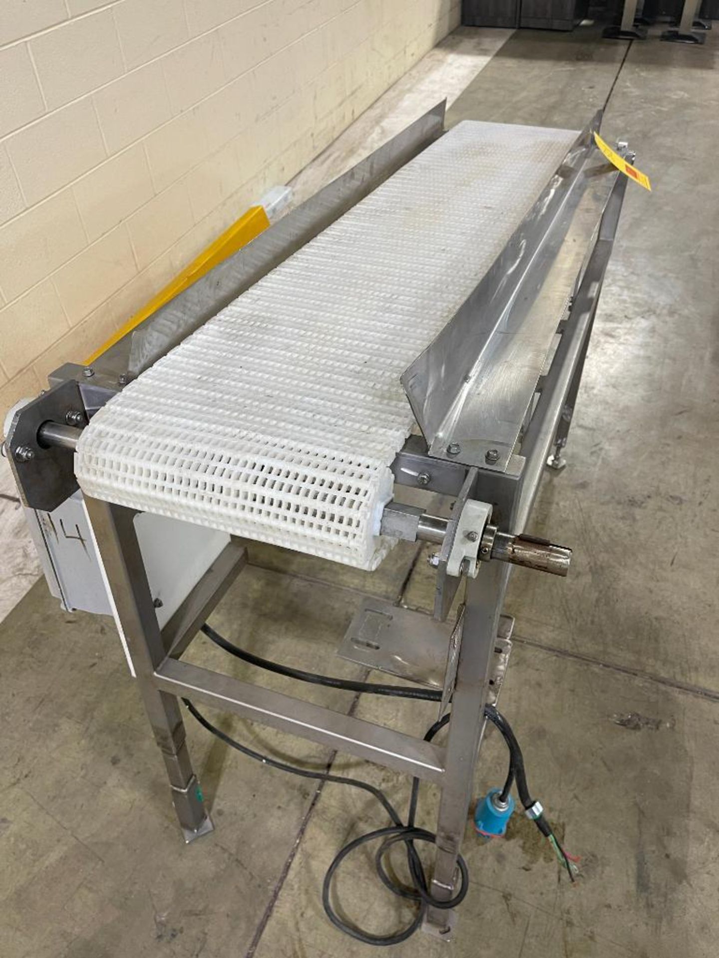 S/S Frame Conveyor with Belt and S/S Drive, 8' Length x 18" Width (Location: Denver, CO) - Image 3 of 4