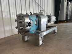 Waukesha Cherry-Burrell Positive Displacement Pump with Baldor 10 HP 1,770 RPM Motor, 3.5" S/S Head,