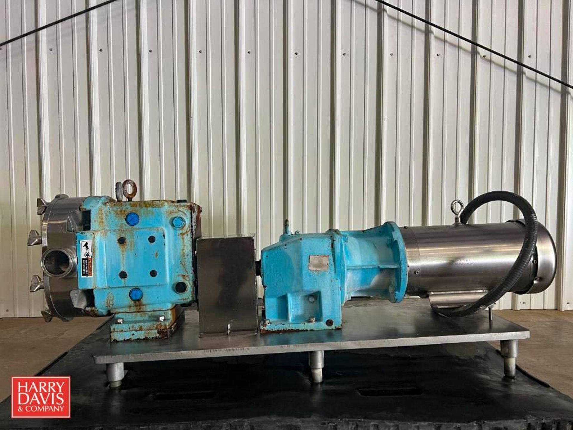 SPX/Waukesha Cherry-Burrell Positive Displacement Pump with S/S Clad Baldor 5 HP 1,750 RPM Motor - Image 2 of 3