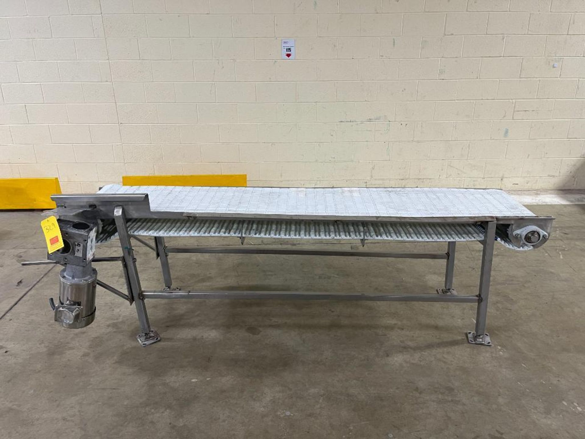 S/S Frame Conveyor with Belt and S/S Drive, 8' Length x 18" Width (Location: Denver, CO)