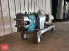 Waukesha Cherry-Burrell Positive Displacement Pump with Baldor 10 HP 1,770 RPM Motor, 3.5" S/S Head