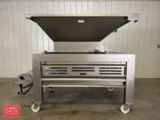 Tromp S/S Dough Dividing System 200 with 1,000 LB Capacity Hopper, S/S Cutting Knives, Underneath