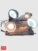 (4) Various Watt / Brand Articulating Desk Lamps and Lumineer