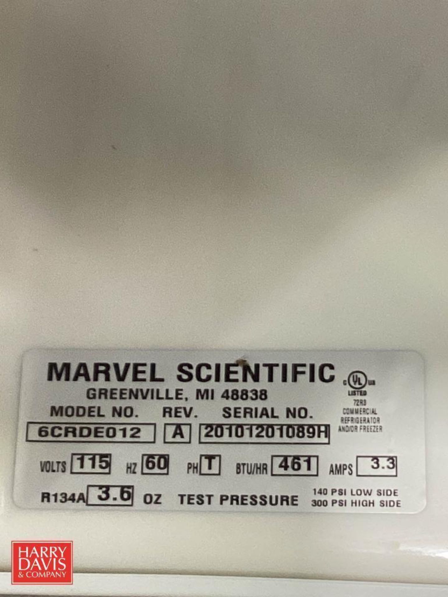 Marvel Scientific 6CRDE012 24" Undercounter Refrigerator/Freezer - Image 4 of 4