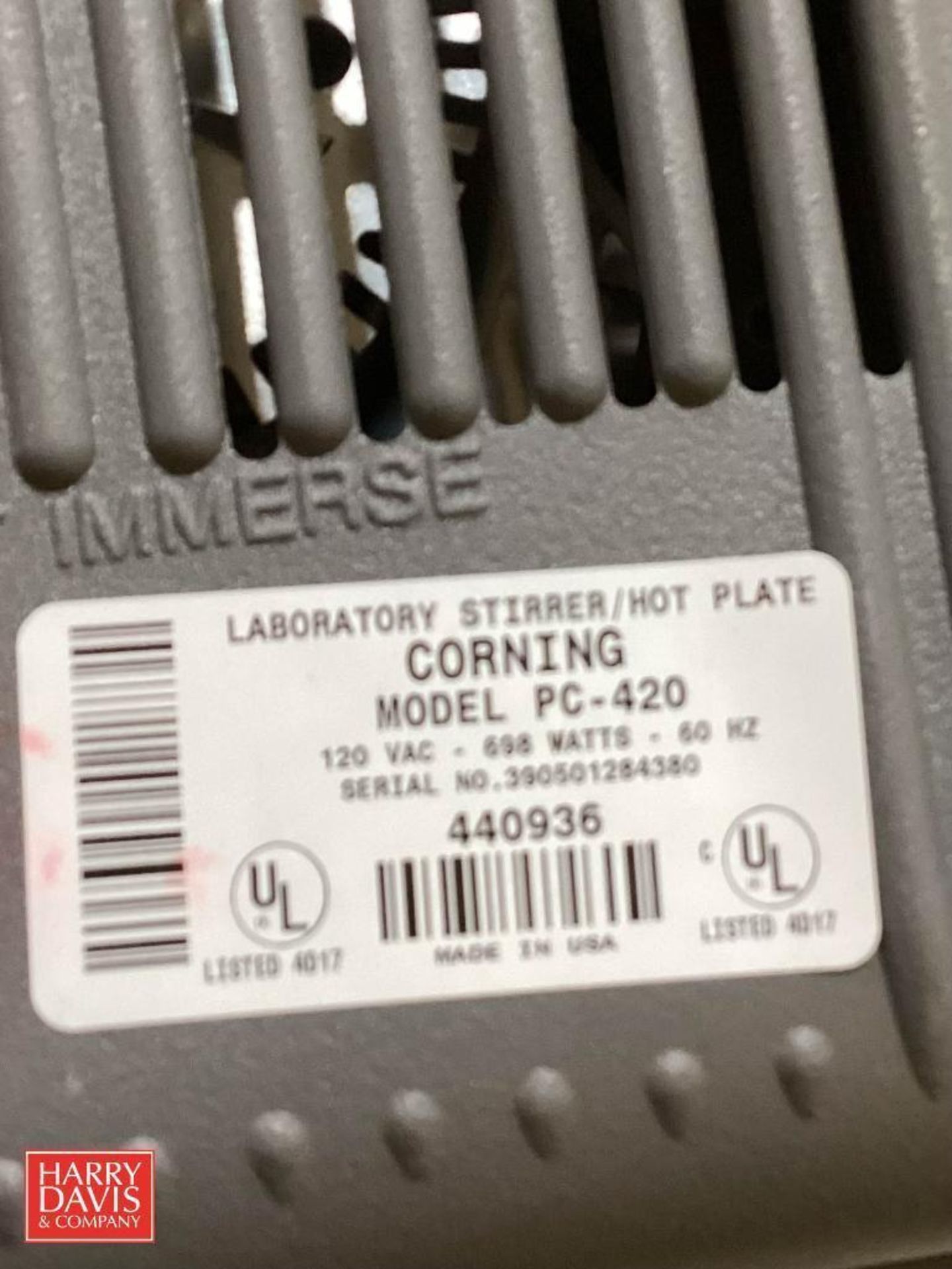 Corning PC-420 Laboratory Hot Plate / Stirrer - Image 4 of 4