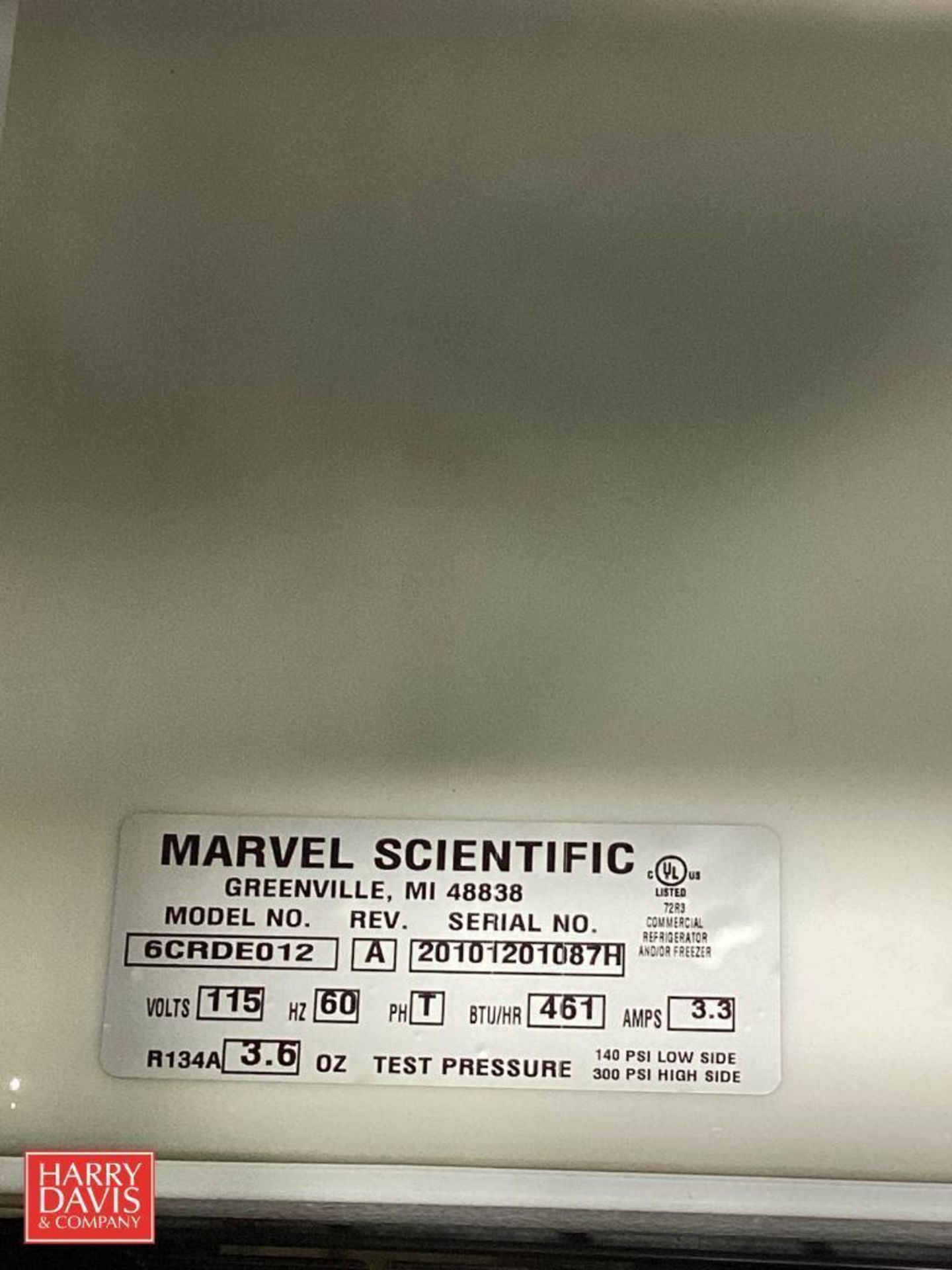 Marvel Scientific 6CRDE012 24" Undercounter Refrigerator/Freezer - Image 4 of 4