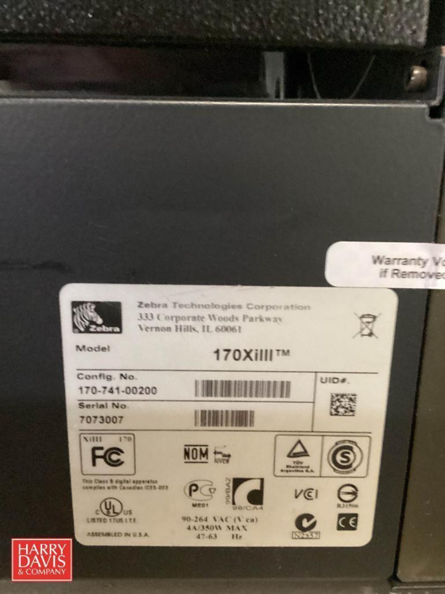 Zebra 170XiIII Plus Thermal Printer / Label Printer 300dpi - Image 4 of 4