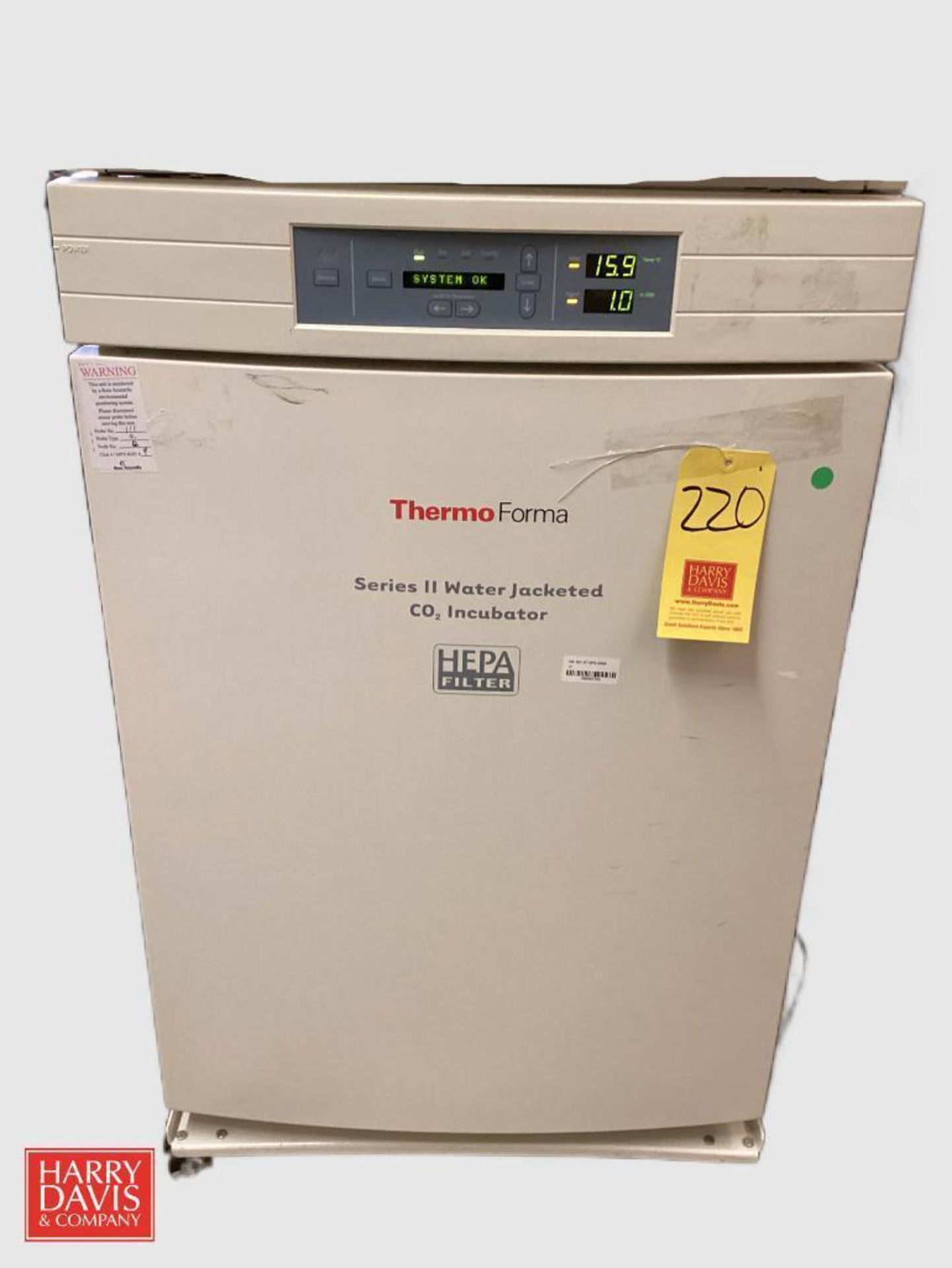 Thermo Scientific 3110 Forma Series II Water Jacketed Co2 Incubator, Amb +5°C to 50°C