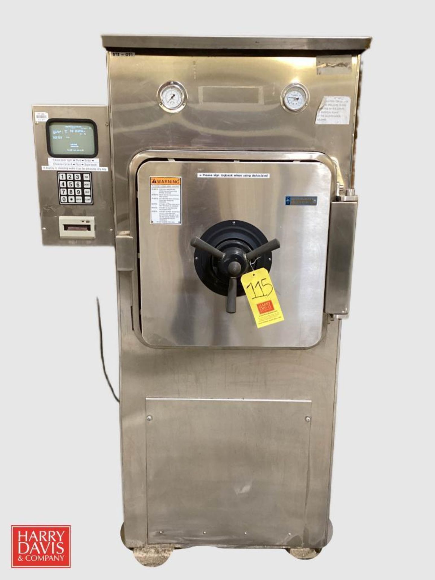 Consolidated SSR-3A-MC Autoclave Sterilizer System