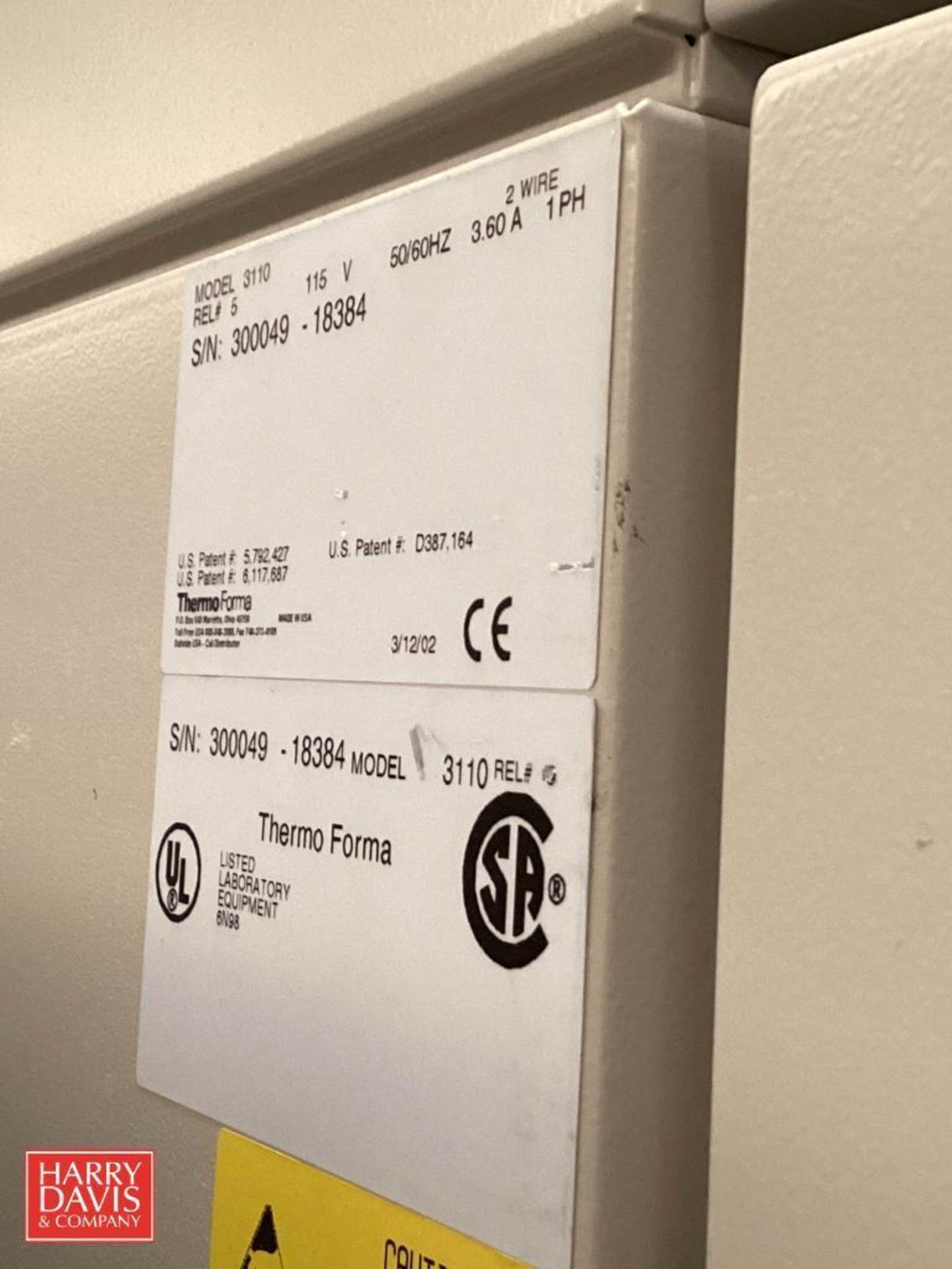 Thermo Scientific 3110 Forma Series II Water Jacketed Co2 Incubator, Amb +5°C to 50°C - Image 3 of 3