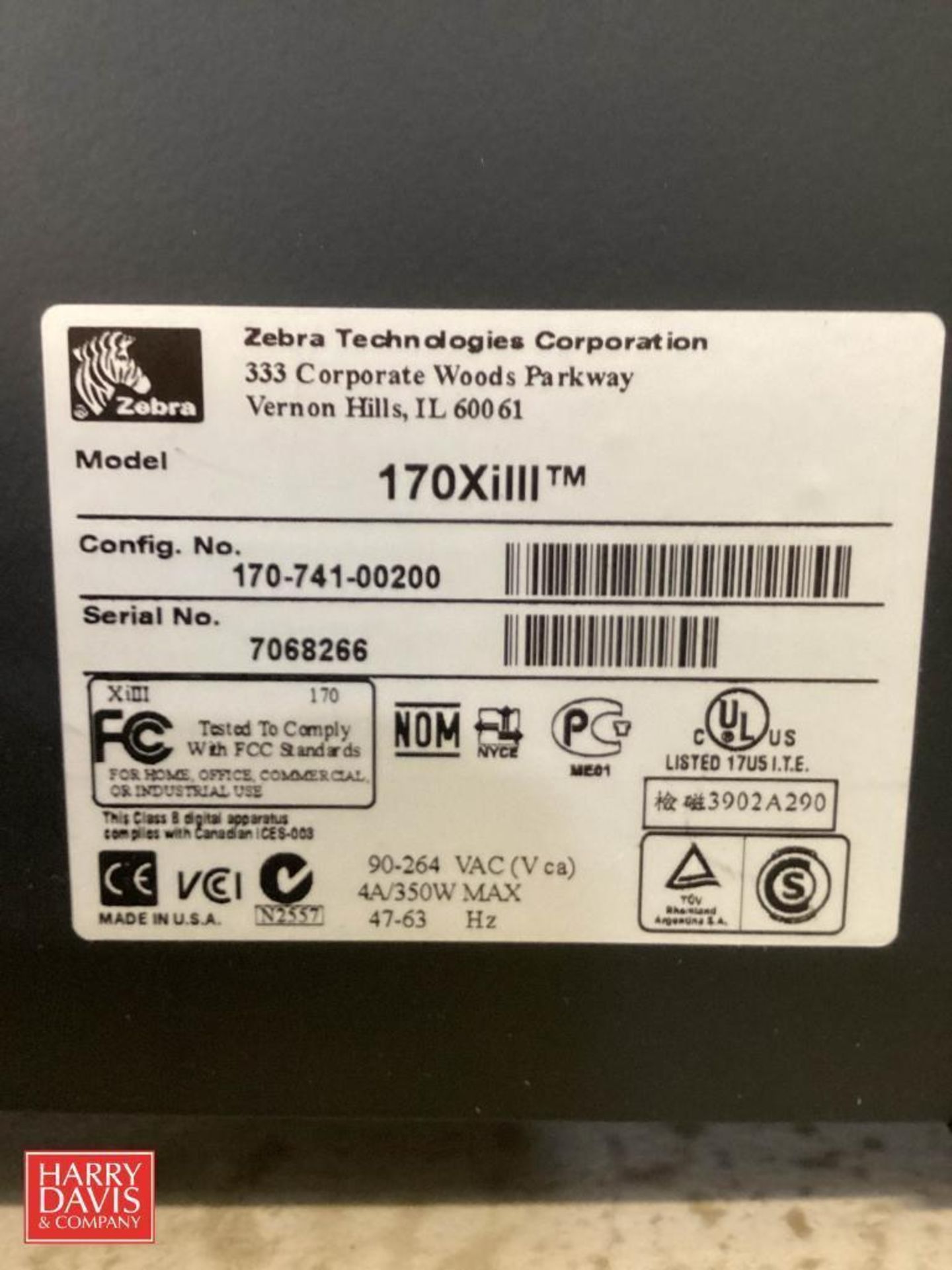 Zebra 170XiIII Plus Thermal Printer / Label Printer 300dpi - Image 4 of 4