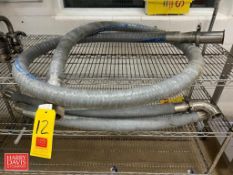 Assorted Suction/Discharge Hoses with Fittings and Clamps - Rigging Fee: $75