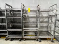 S/S Bossie Carts, Dimensions = 26" Width x 2' Depth x 66" Height - Rigging Fee: $175