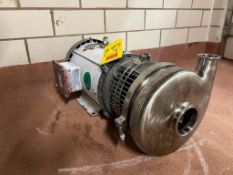 Ampco-Style 7.5 HP Centrifugal Pump with 3" x 2" S/S Head, Clamp-Type and Leeson Electric 1,765 RPM