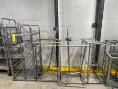 S/S Bossie Cart without Casters and Assorted S/S Foreman's Desks and Stands - Rigging Fee: $275